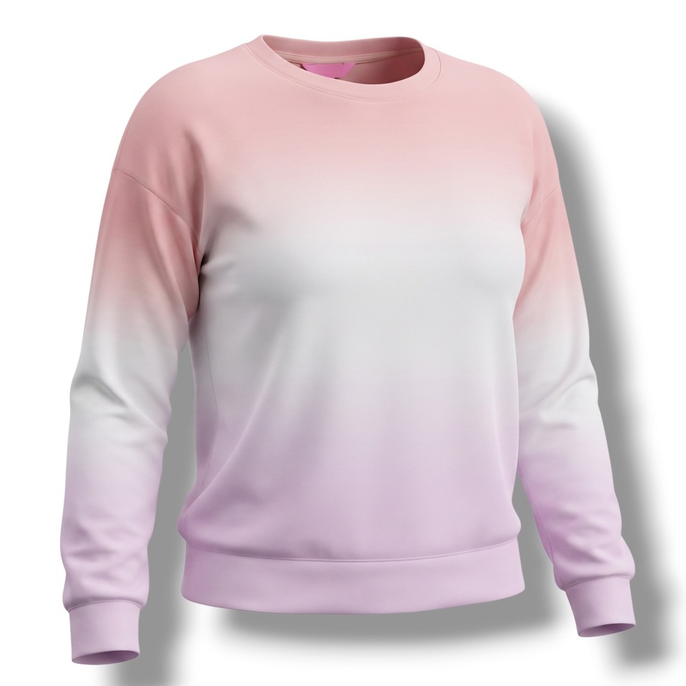 Lilly Pulitzer Sheridan Sweatshirt Womens Large L Ombre Long Sleeve
